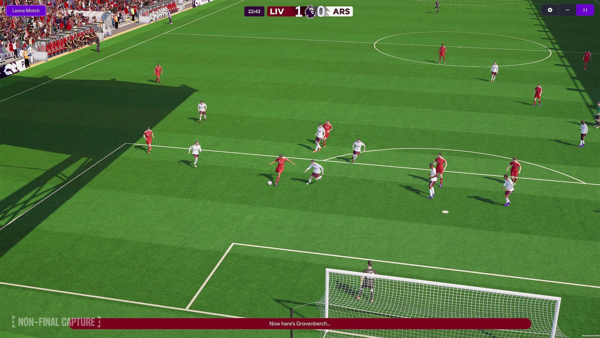 Football Manager 26 — сцена футбольного матчу