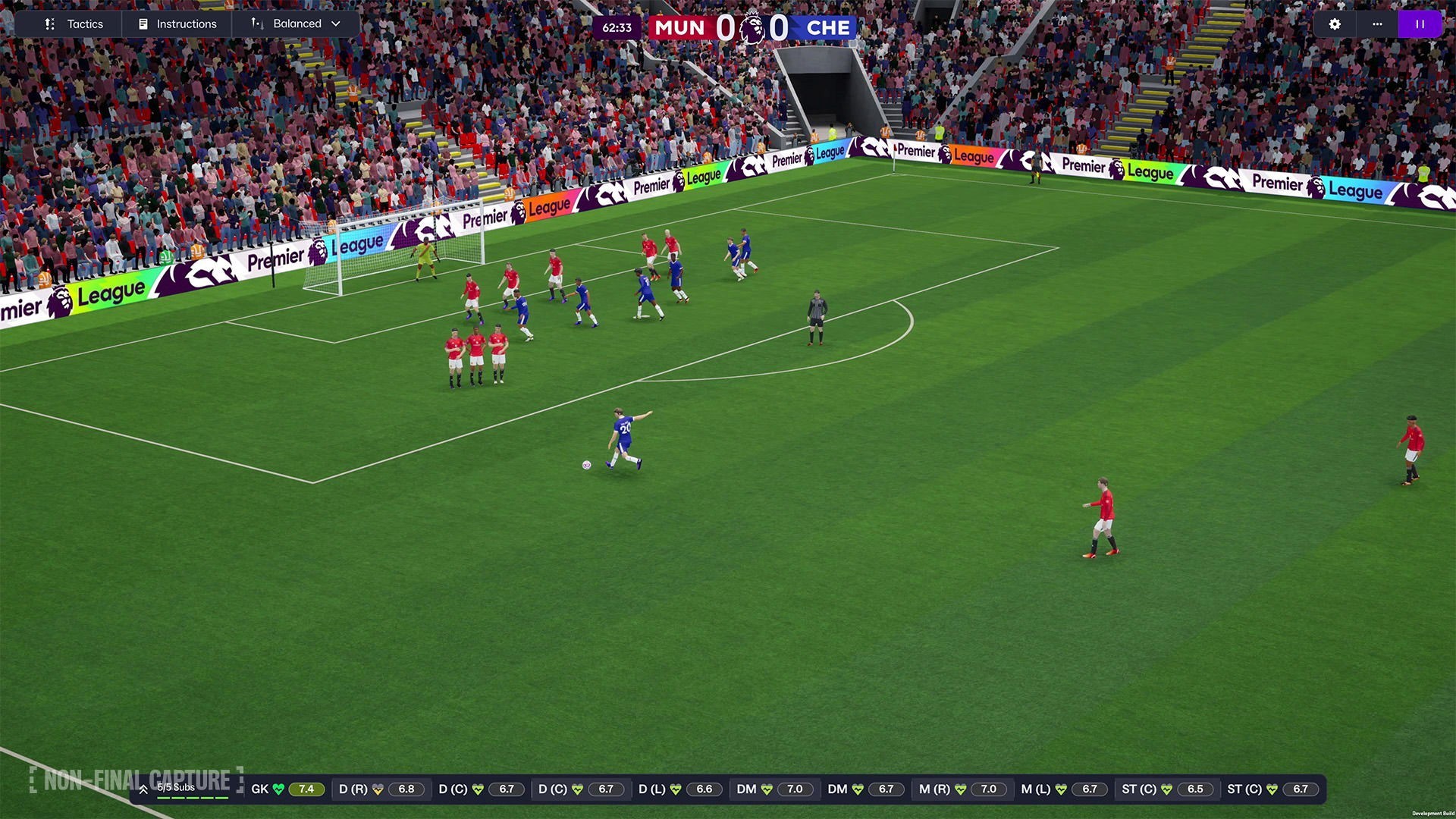 Football Manager 26 — футболісти під час матчу
