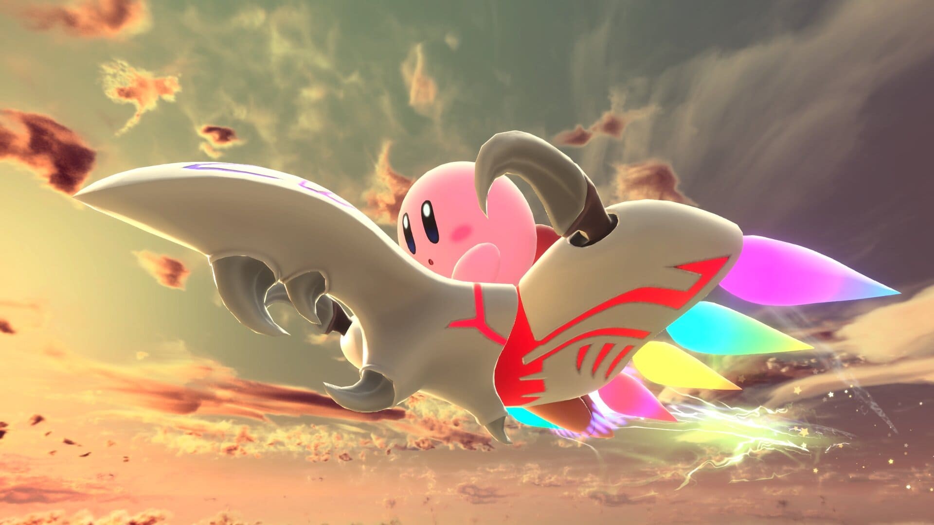 Кадр ігрового процесу Kirby Air Riders