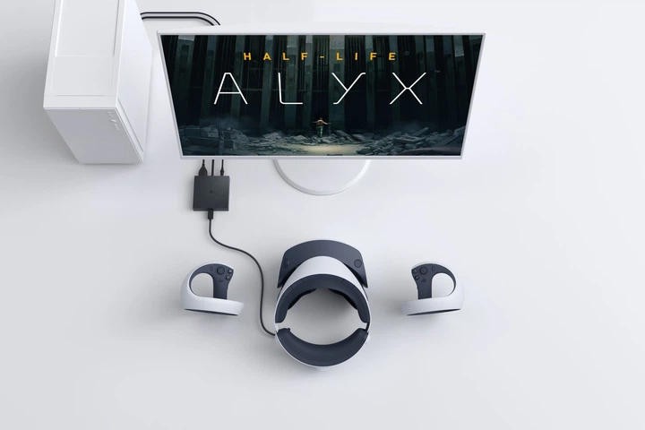 PlayStation VR2 із ПК, Sense-контролерами й адаптером